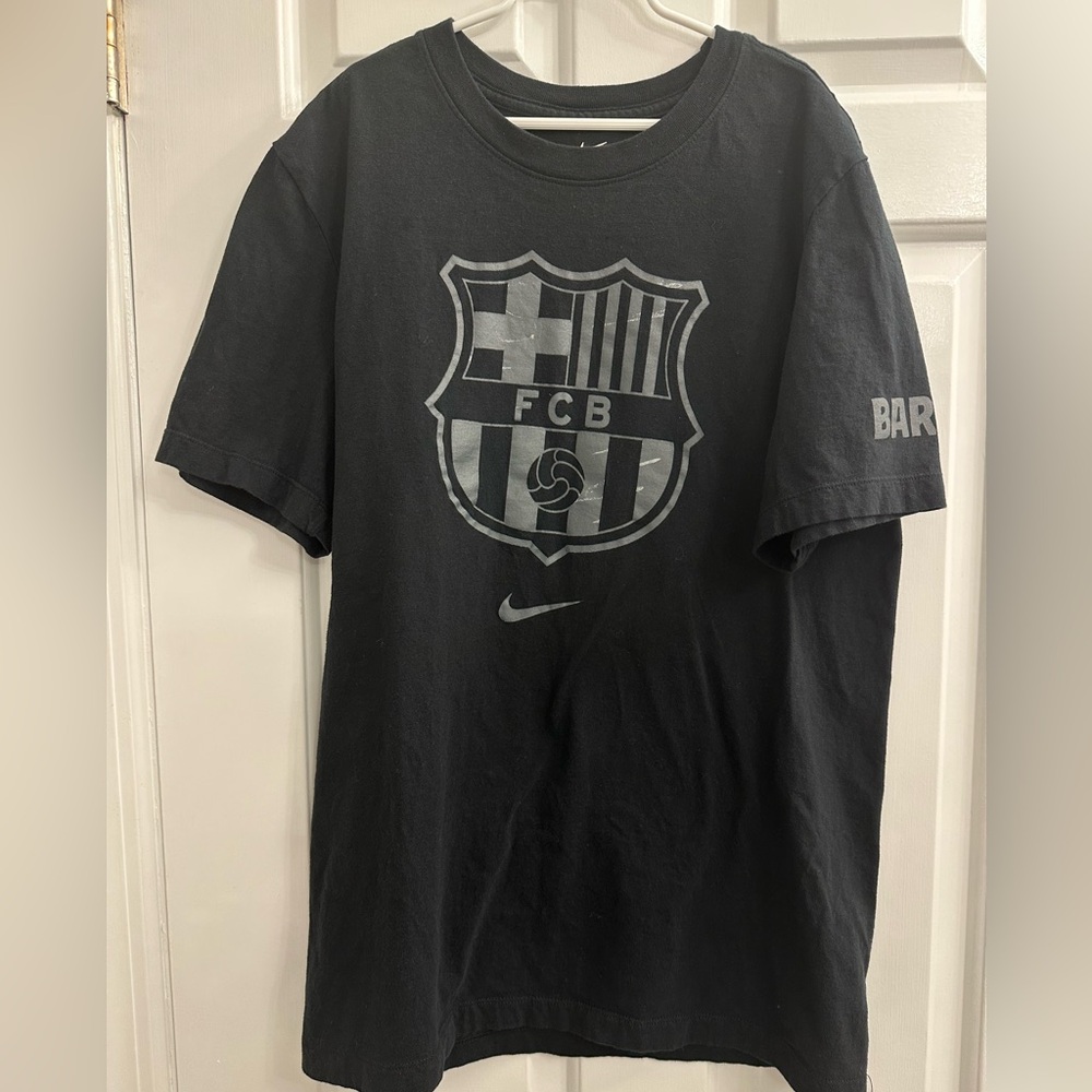 Nike FCB Gray and Black Tee Shirt, Barcelona, Barca, Futbol